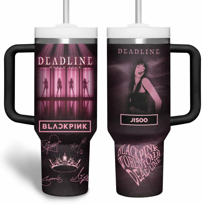 Blackpink Music Custom Stanley Quencher 40oz Stainless Steel Tumbler With Handle - Threewoofs - Image 2
