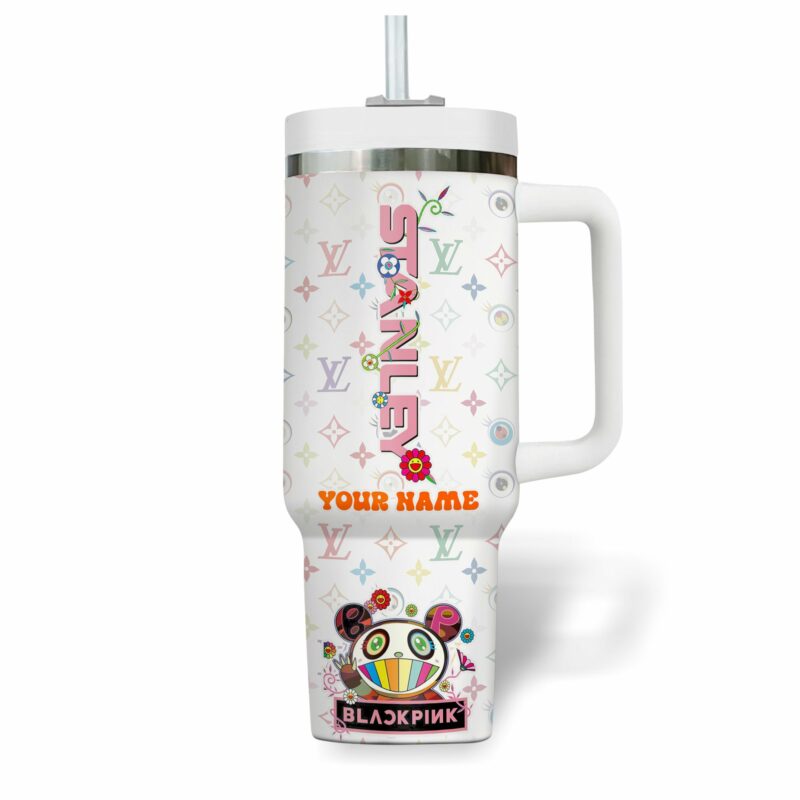Blackpink Music Custom Stanley Quencher 40oz Stainless Steel Tumbler With Handle - Threewoofs - Image 2