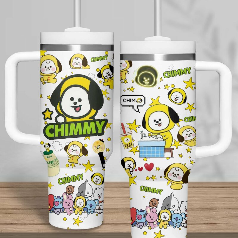 BTS Music Custom Stanley Quencher 40oz Stainless Steel Tumbler With Handle - Threewoofs