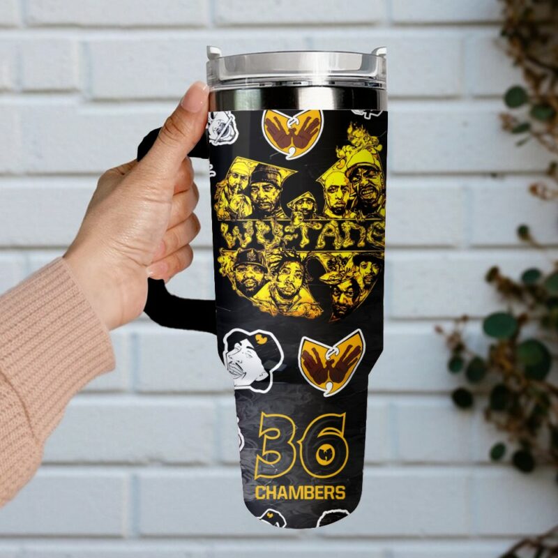 Wu-Tang Clan Music Custom Stanley Quencher 40oz Stainless Steel Tumbler With Handle - Threewoofs - Image 2