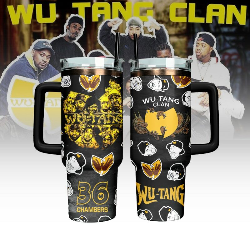 Wu-Tang Clan Music Custom Stanley Quencher 40oz Stainless Steel Tumbler With Handle - Threewoofs