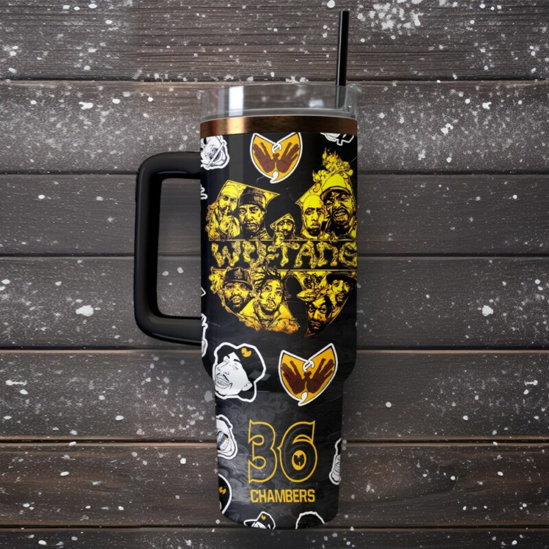 Wu-Tang Clan Music Custom Stanley Quencher 40oz Stainless Steel Tumbler With Handle - Threewoofs - Image 4