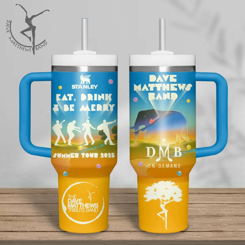 Dave Matthews Music Custom Stanley Quencher 40oz Stainless Steel Tumbler With Handle - Threewoofs - Image 2