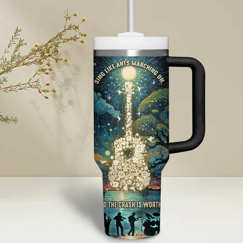 Dave Matthews Music Custom Stanley Quencher 40oz Stainless Steel Tumbler With Handle - Threewoofs - Image 5