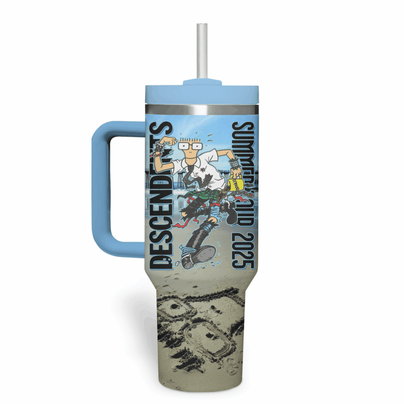 Descendents Music Custom Stanley Quencher 40oz Stainless Steel Tumbler With Handle - Threewoofs - Image 4