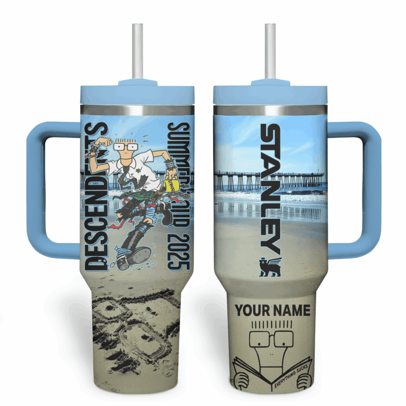 Descendents Music Custom Stanley Quencher 40oz Stainless Steel Tumbler With Handle - Threewoofs - Image 2