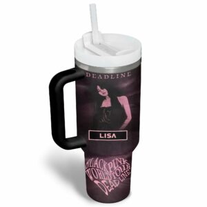 Blackpink Music Custom Stanley Quencher 40oz Stainless Steel Tumbler With Handle - Threewoofs