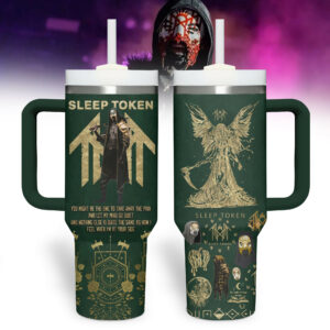 Sleep Token Music Custom Stanley Quencher 40oz Stainless Steel Tumbler With Handle - Threewoofs