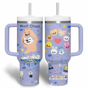 Stray Kids Music Custom Stanley Quencher 40oz Stainless Steel Tumbler With Handle - Threewoofs