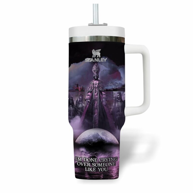Ghost Band Music Custom Stanley Quencher 40oz Stainless Steel Tumbler With Handle - Threewoofs - Image 4