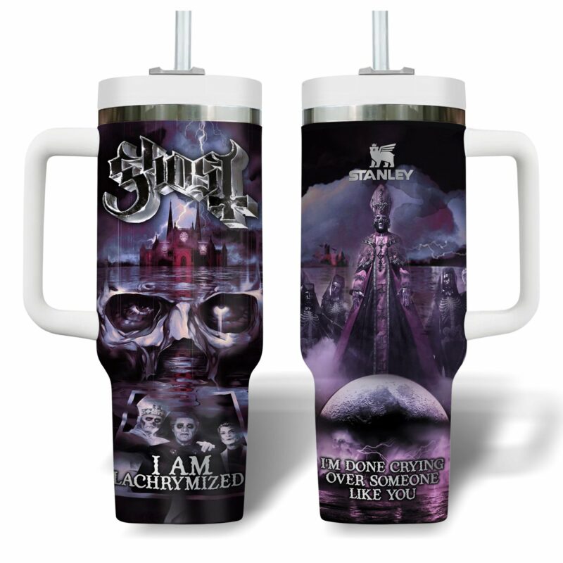 Ghost Band Music Custom Stanley Quencher 40oz Stainless Steel Tumbler With Handle - Threewoofs - Image 2