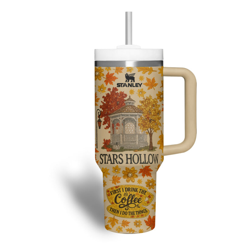 Gilmore Girls TV Series Custom Stanley Quencher 40oz Stainless Steel Tumbler With Handle - Threewoofs - Image 4