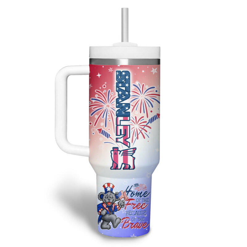 Grateful Dead Music Custom Stanley Quencher 40oz Stainless Steel Tumbler With Handle - Threewoofs - Image 3