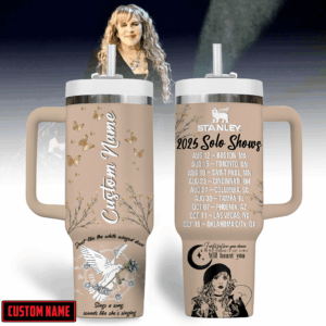 Stevie Nicks Music Custom Stanley Quencher 40oz Stainless Steel Tumbler With Handle - Threewoofs