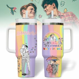 Heartstopper Movies Custom Stanley Quencher 40oz Stainless Steel Tumbler With Handle - Threewoofs