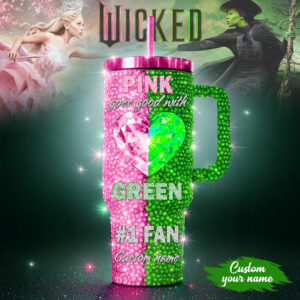 Wicked Movies Custom Stanley Quencher 40oz Stainless Steel Tumbler With Handle - Threewoofs