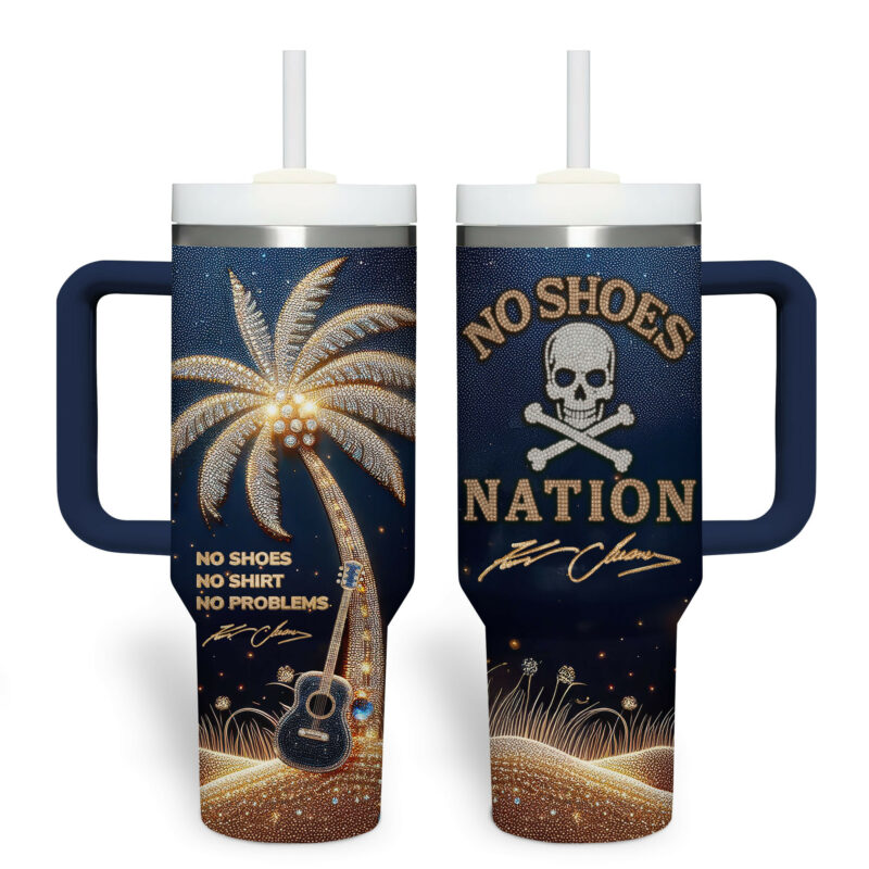 Kenny Chesney Music Custom Stanley Quencher 40oz Stainless Steel Tumbler With Handle - Threewoofs - Image 2