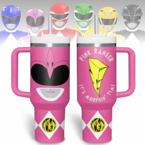 Power Rangers Movies Custom Stanley Quencher 40oz Stainless Steel Tumbler With Handle - Threewoofs