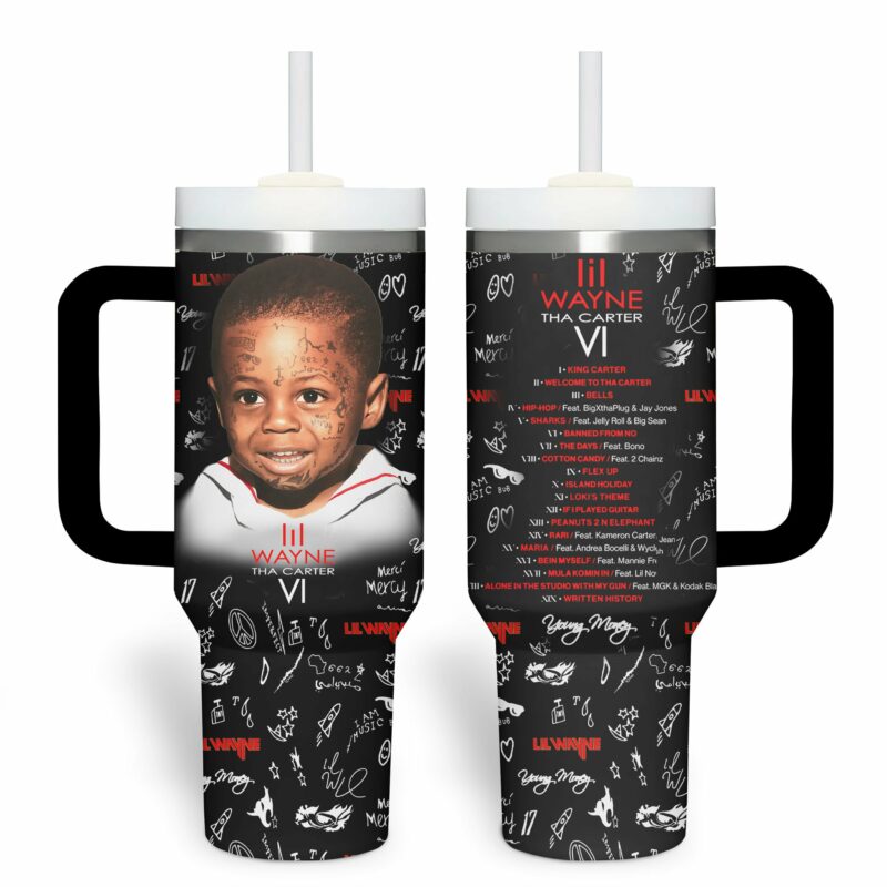 Lil Wayne Music Custom Stanley Quencher 40oz Stainless Steel Tumbler With Handle - Threewoofs - Image 2