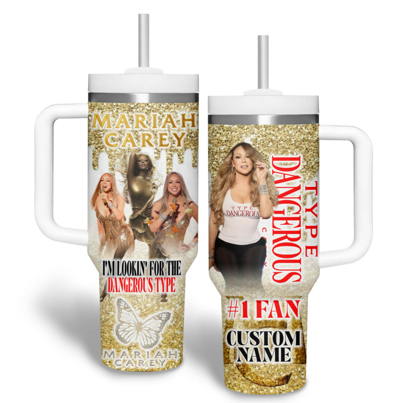 Mariah Carey Music Custom Stanley Quencher 40oz Stainless Steel Tumbler With Handle - Threewoofs - Image 2