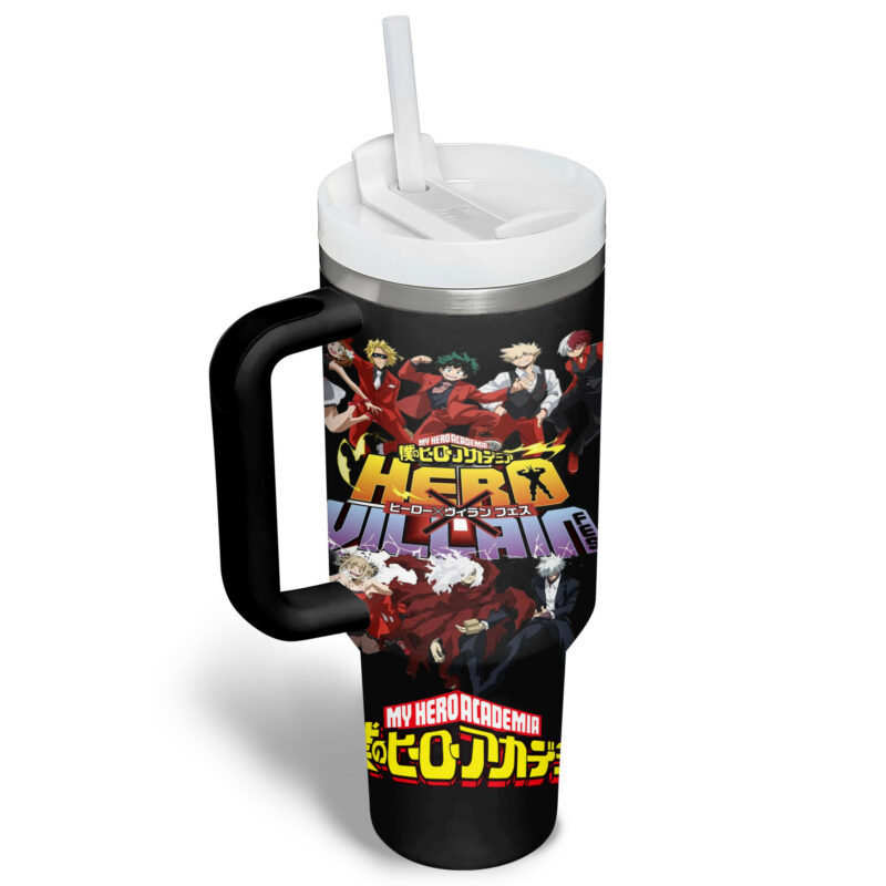My Hero Academia Anime Custom Stanley Quencher 40oz Stainless Steel Tumbler With Handle - Threewoofs - Image 5