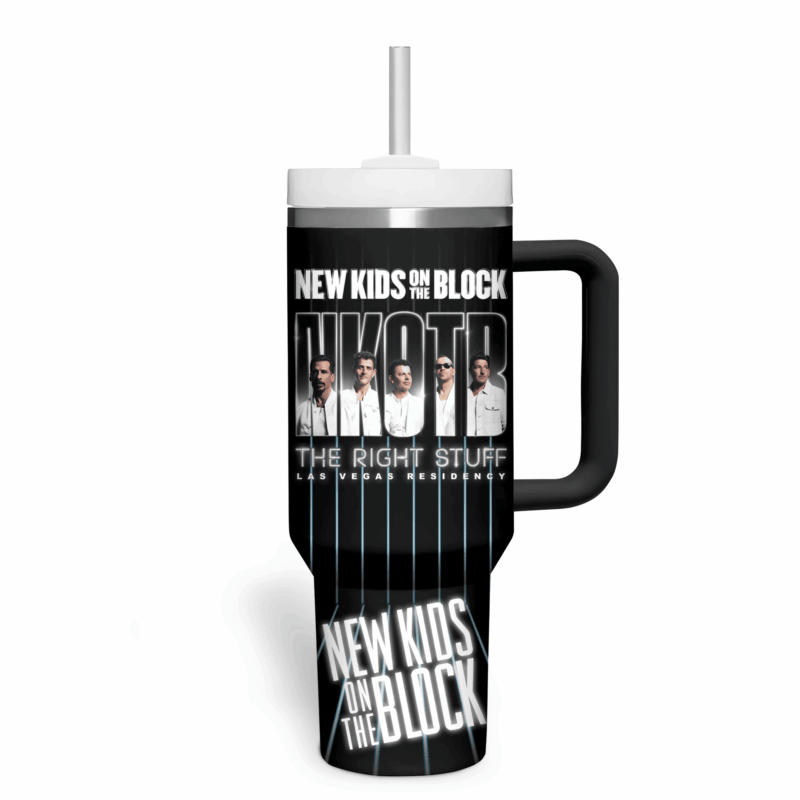 New Kids on the Block Music Custom Stanley Quencher 40oz Stainless Steel Tumbler With Handle - Threewoofs - Image 4