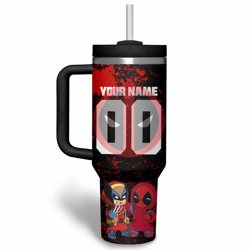 Ohio State Buckeyes NCAA Custom Stanley Quencher 40oz Stainless Steel Tumbler With Handle - Threewoofs - Image 3