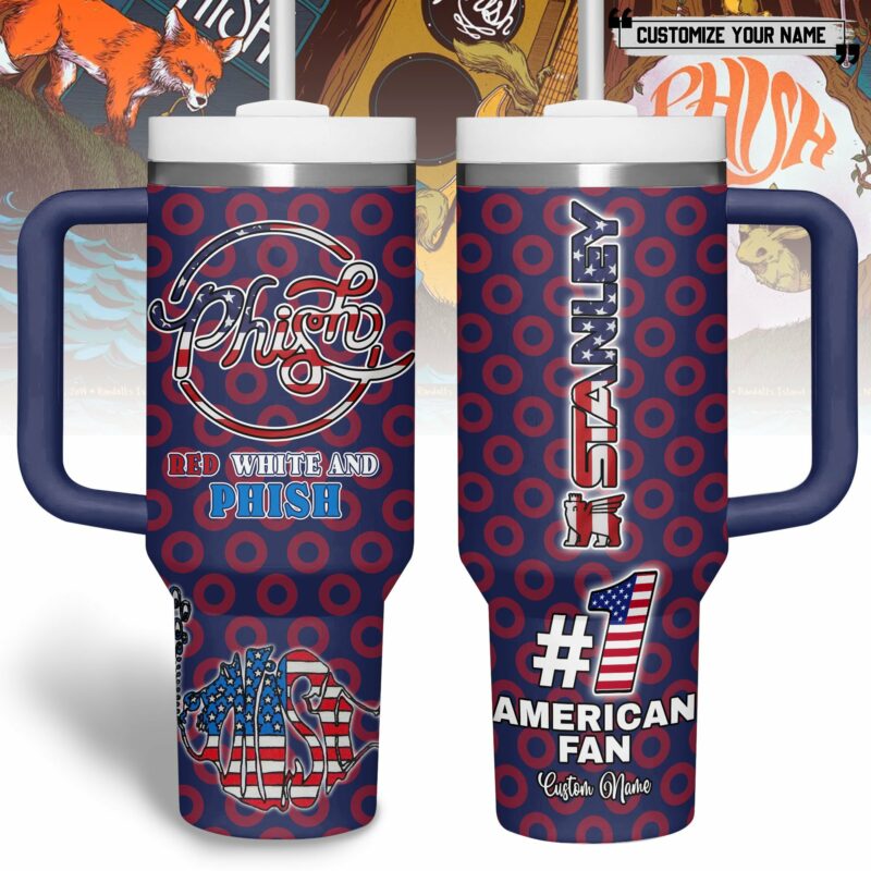 Phish Music Custom Stanley Quencher 40oz Stainless Steel Tumbler With Handle - Threewoofs
