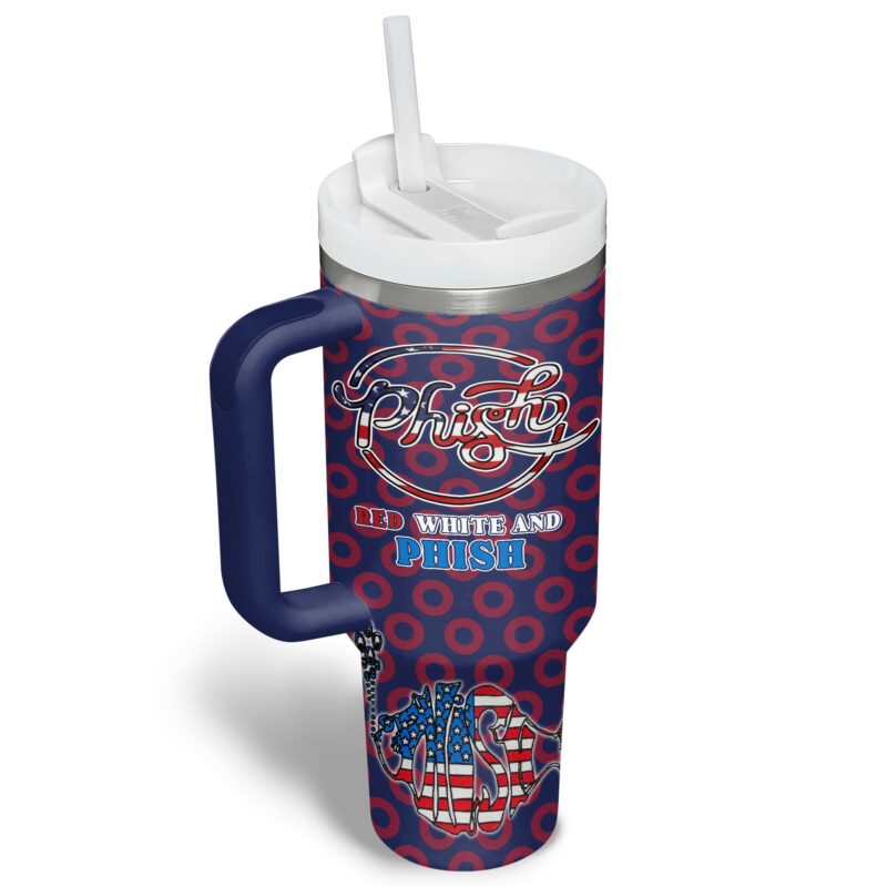 Phish Music Custom Stanley Quencher 40oz Stainless Steel Tumbler With Handle - Threewoofs - Image 3