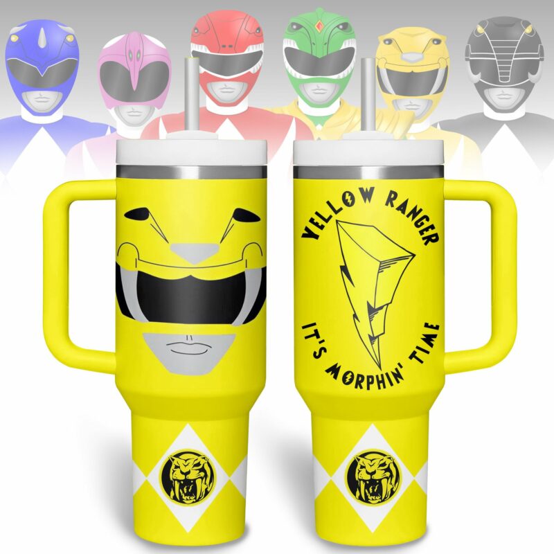 Power Rangers Movies Custom Stanley Quencher 40oz Stainless Steel Tumbler With Handle - Threewoofs