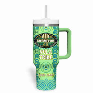 Survivor Games  Custom Stanley Quencher 40oz Stainless Steel Tumbler With Handle - Threewoofs