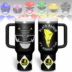 Power Rangers Movies Custom Stanley Quencher 40oz Stainless Steel Tumbler With Handle - Threewoofs