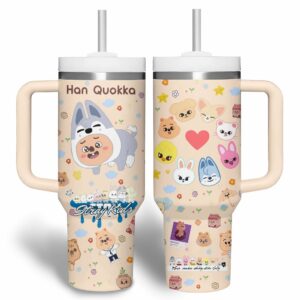 Stray Kids Music Custom Stanley Quencher 40oz Stainless Steel Tumbler With Handle - Threewoofs