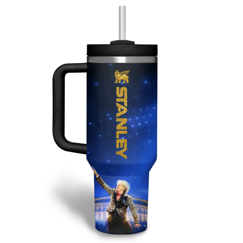 Rod Stewart Music Custom Stanley Quencher 40oz Stainless Steel Tumbler With Handle - Threewoofs - Image 4