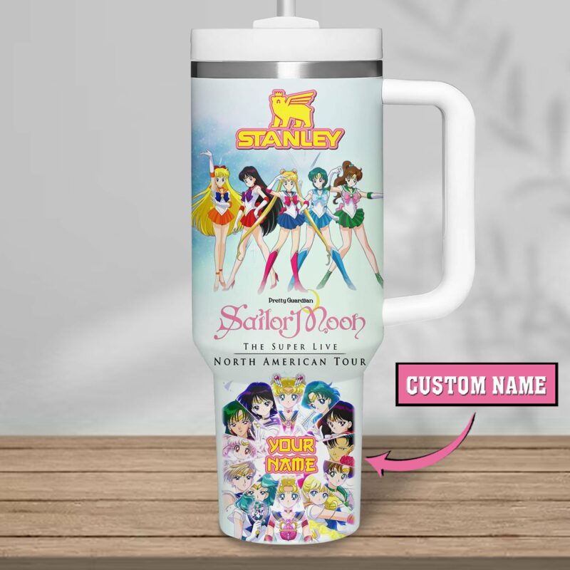 Sailor Moon Anime Custom Stanley Quencher 40oz Stainless Steel Tumbler With Handle - Threewoofs - Image 4