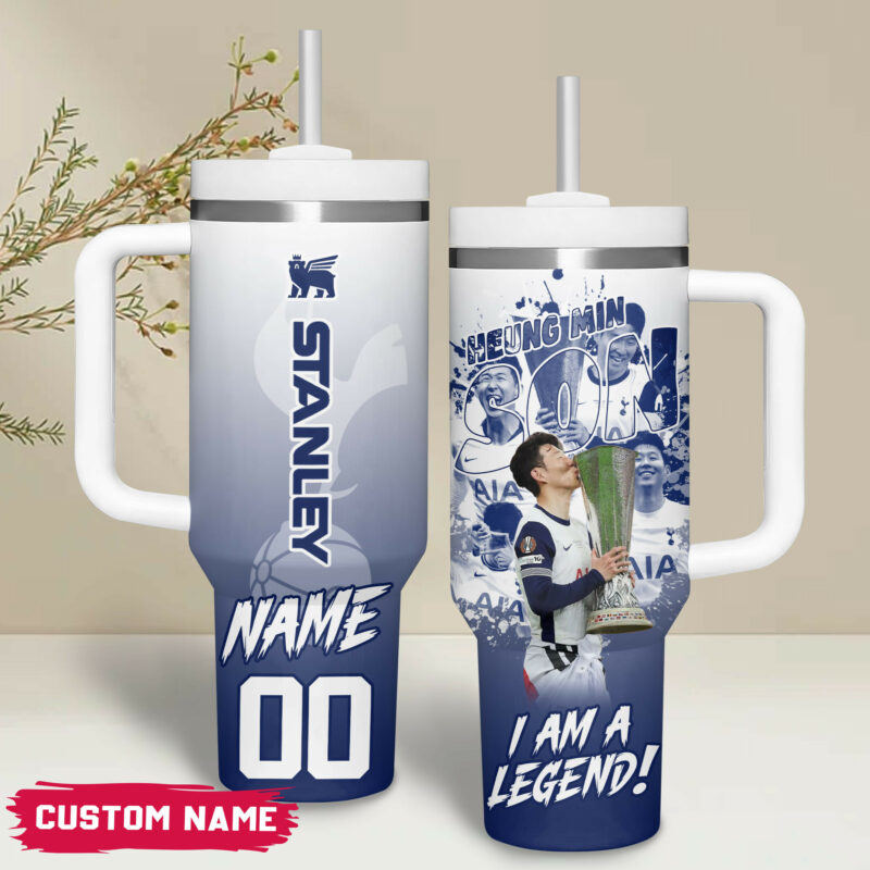 Son Heung-min Sports Custom Stanley Quencher 40oz Stainless Steel Tumbler With Handle - Threewoofs - Image 2