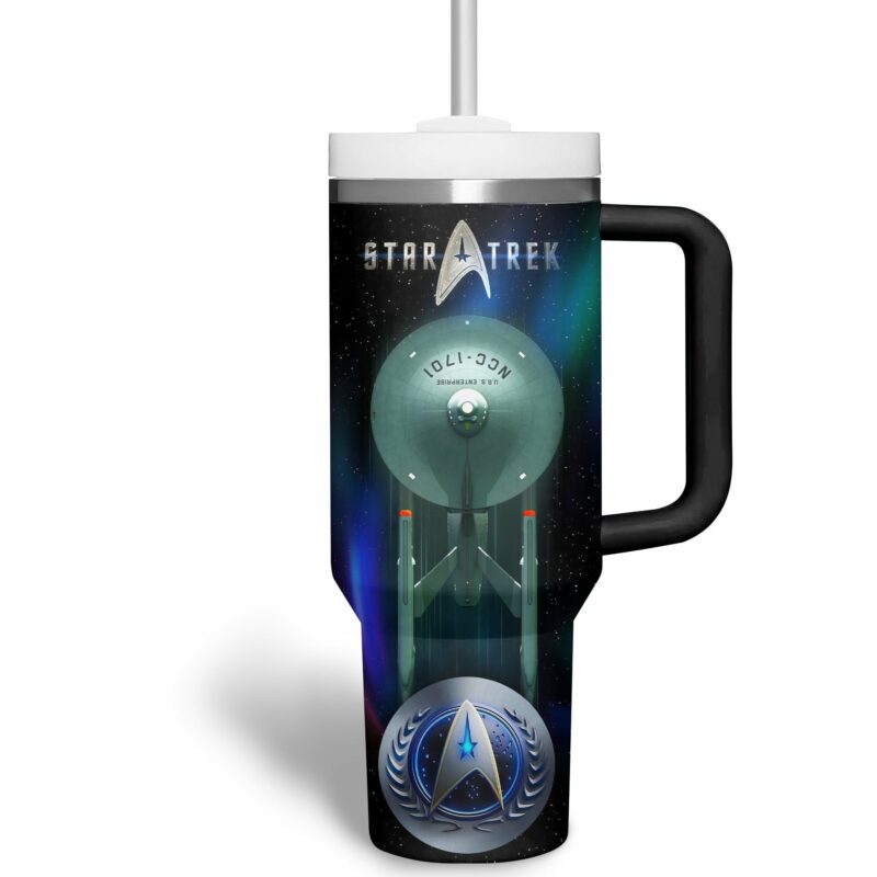 Star Trek Movies Custom Stanley Quencher 40oz Stainless Steel Tumbler With Handle - Threewoofs - Image 3