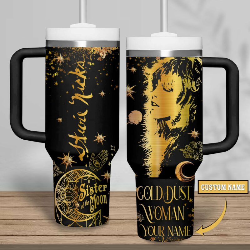 Stevie Nicks Music Custom Stanley Quencher 40oz Stainless Steel Tumbler With Handle - Threewoofs - Image 2