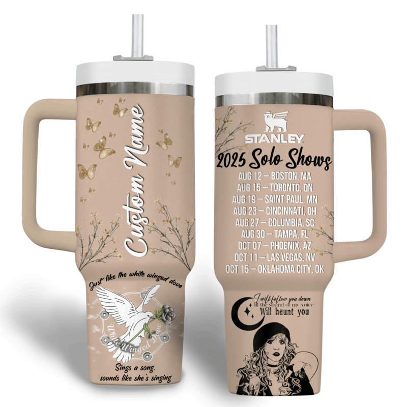 Stevie Nicks Music Custom Stanley Quencher 40oz Stainless Steel Tumbler With Handle - Threewoofs - Image 2
