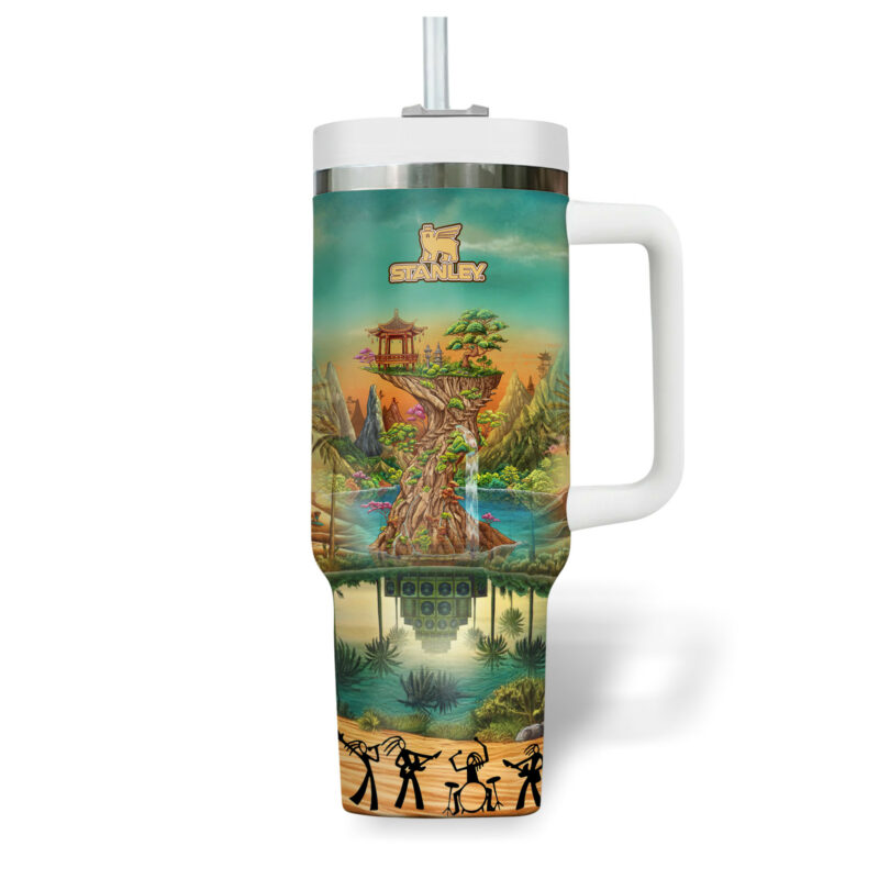 Stick Figure Band Music Custom Stanley Quencher 40oz Stainless Steel Tumbler With Handle - Threewoofs - Image 4