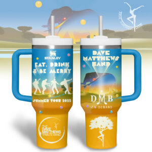 Dave Matthews Music Custom Stanley Quencher 40oz Stainless Steel Tumbler With Handle - Threewoofs