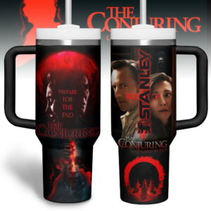 The Conjuring: Last Rites Movies Custom Stanley Quencher 40oz Stainless Steel Tumbler With Handle - Threewoofs