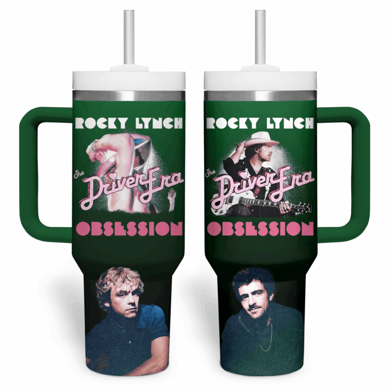 The Driver Era Music Custom Stanley Quencher 40oz Stainless Steel Tumbler With Handle - Threewoofs - Image 2