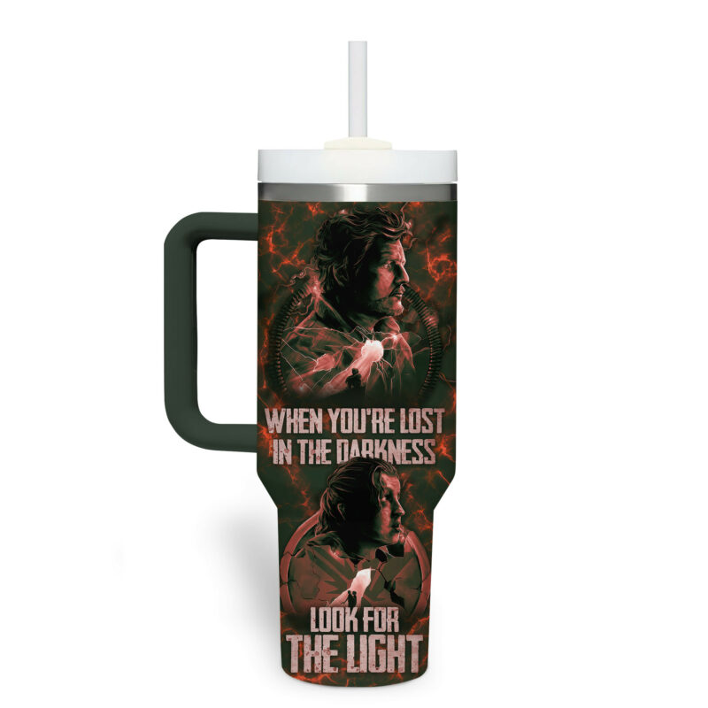 The Last of Us Games Custom Stanley Quencher 40oz Stainless Steel Tumbler With Handle - Threewoofs - Image 4