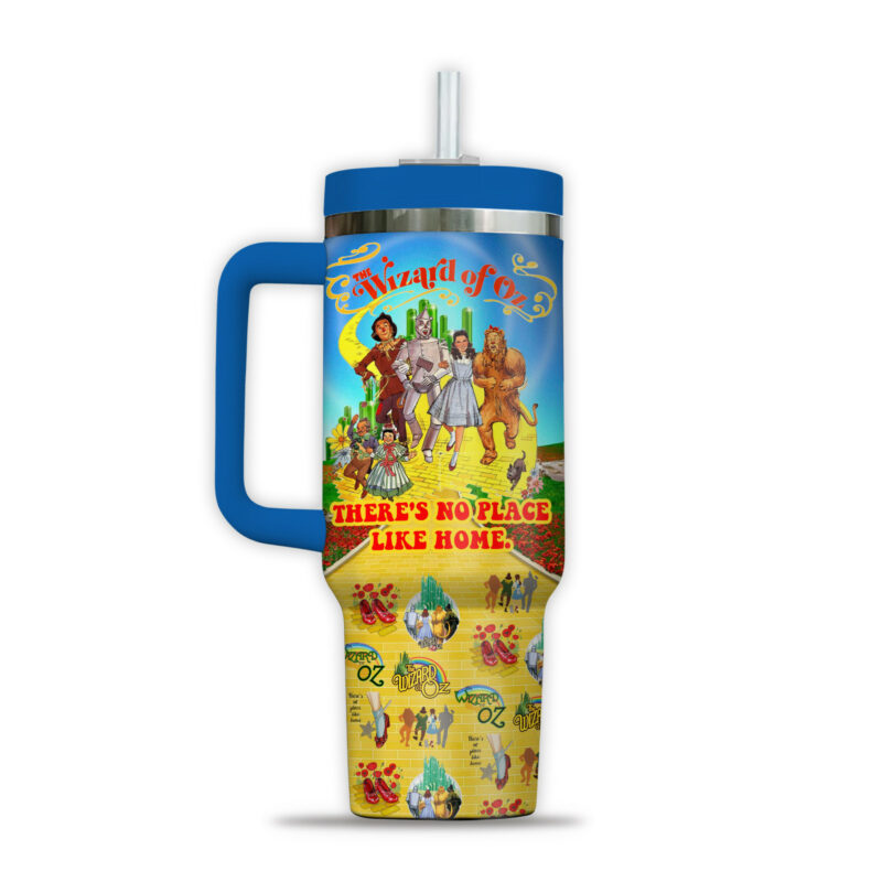 The Wizard of Oz Movies Custom Stanley Quencher 40oz Stainless Steel Tumbler With Handle - Threewoofs - Image 2