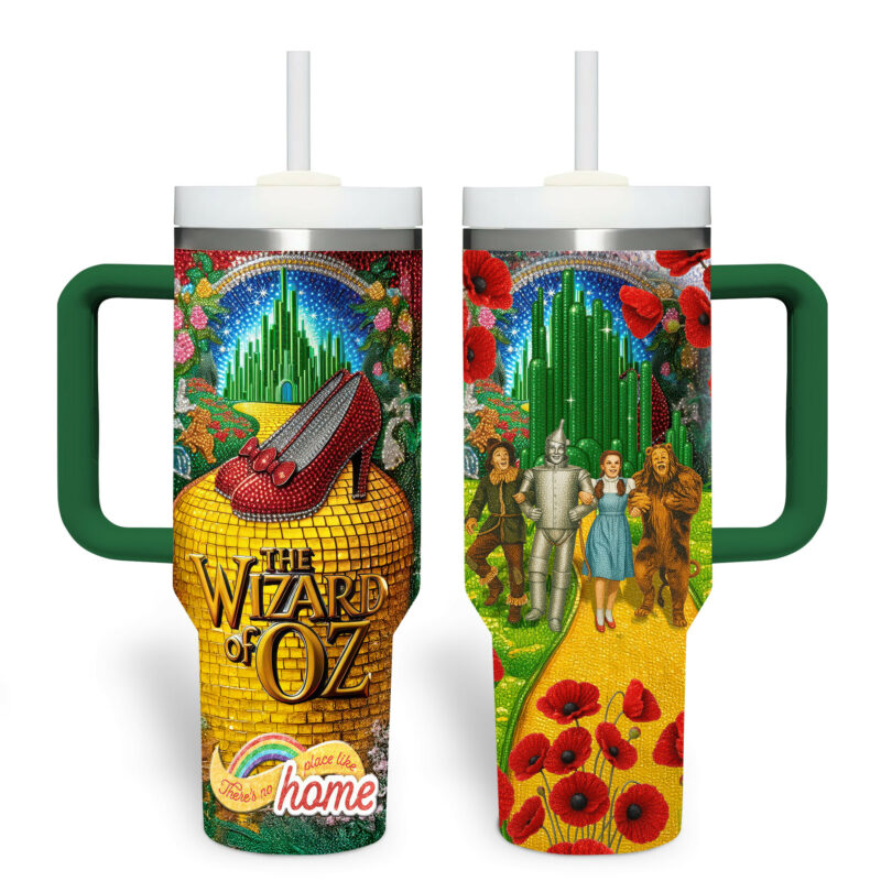 The Wizard of Oz Movies Custom Stanley Quencher 40oz Stainless Steel Tumbler With Handle - Threewoofs - Image 2