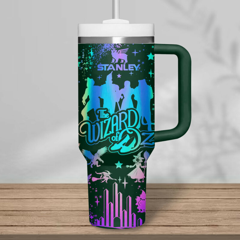 The Wizard of Oz Movies Custom Stanley Quencher 40oz Stainless Steel Tumbler With Handle - Threewoofs - Image 3