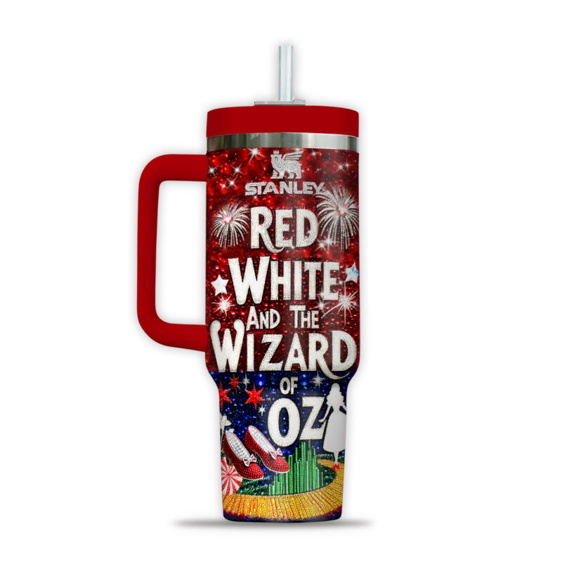 The Wizard of Oz Movies Custom Stanley Quencher 40oz Stainless Steel Tumbler With Handle - Threewoofs - Image 3