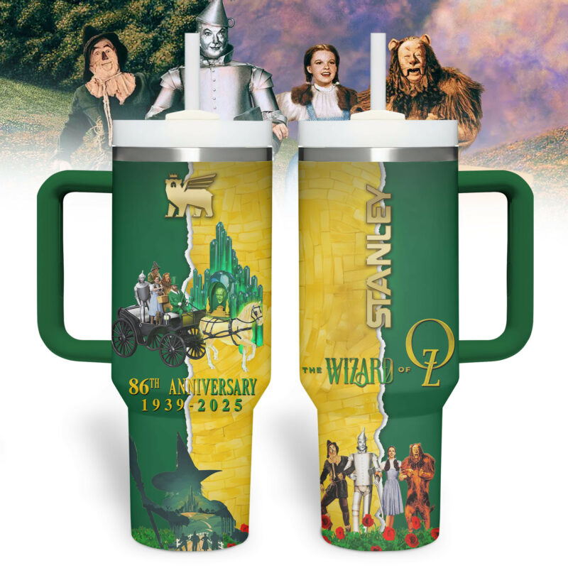 The Wizard of Oz Movies Custom Stanley Quencher 40oz Stainless Steel Tumbler With Handle - Threewoofs