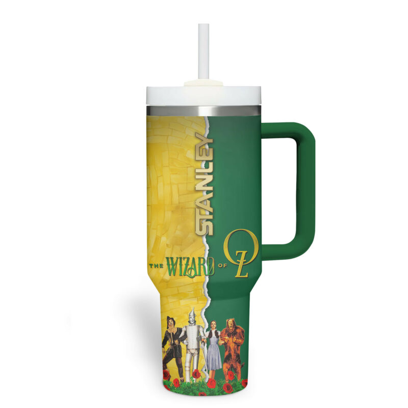 The Wizard of Oz Movies Custom Stanley Quencher 40oz Stainless Steel Tumbler With Handle - Threewoofs - Image 4